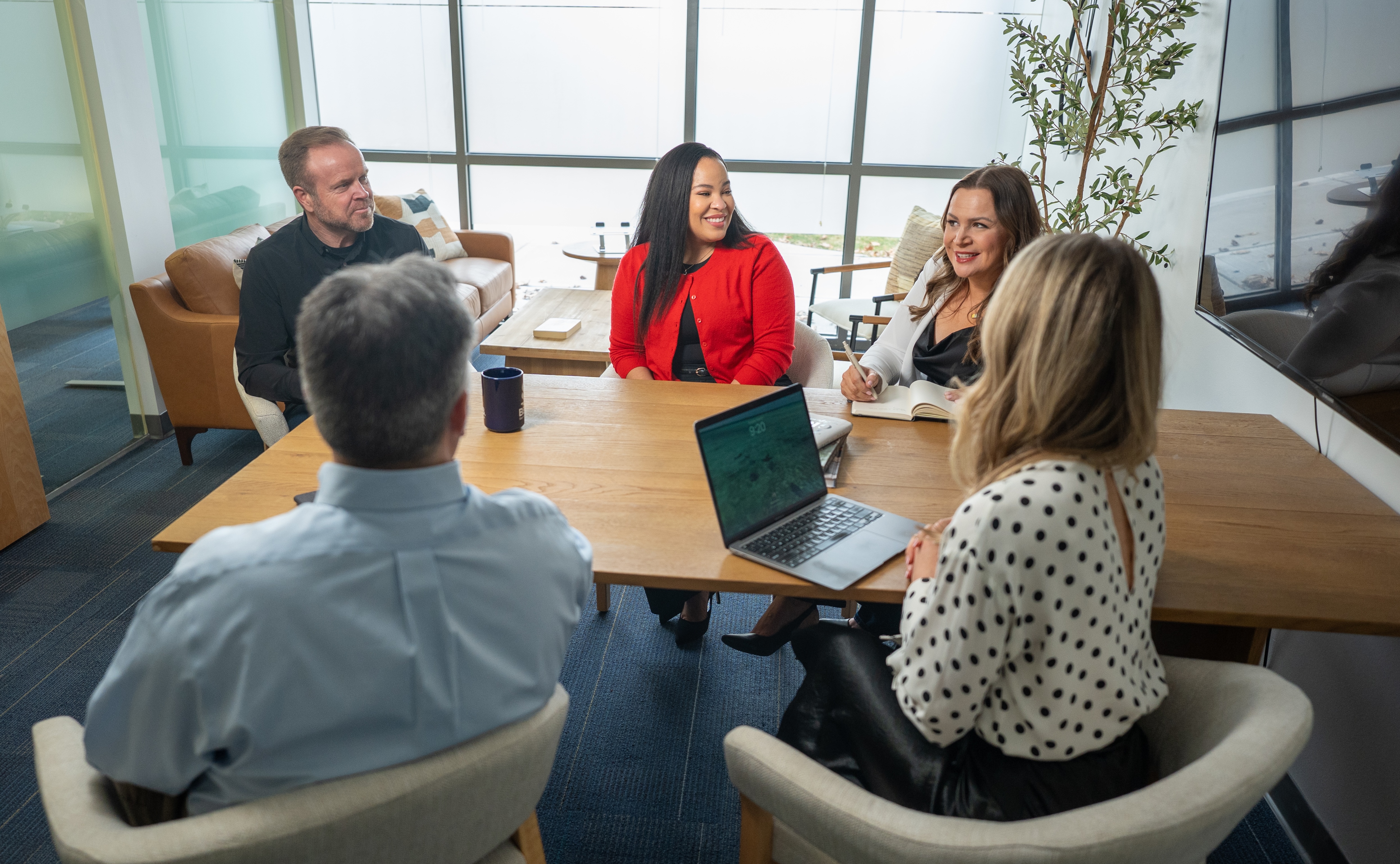 Team sitting around a table